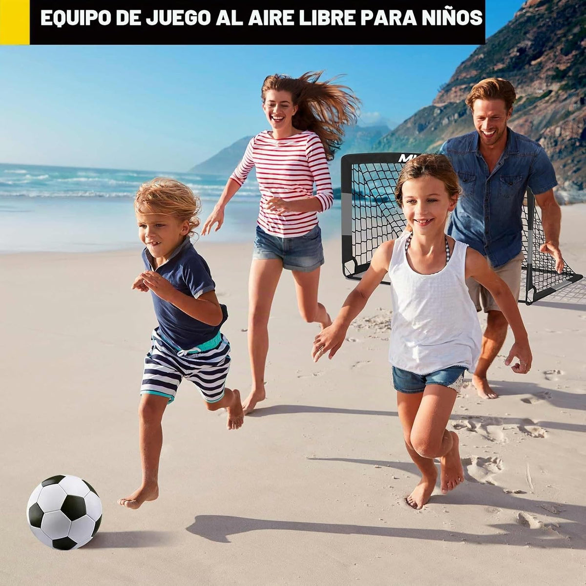 Portería de fútbol, juego de porterías de fútbol para niños para pa...