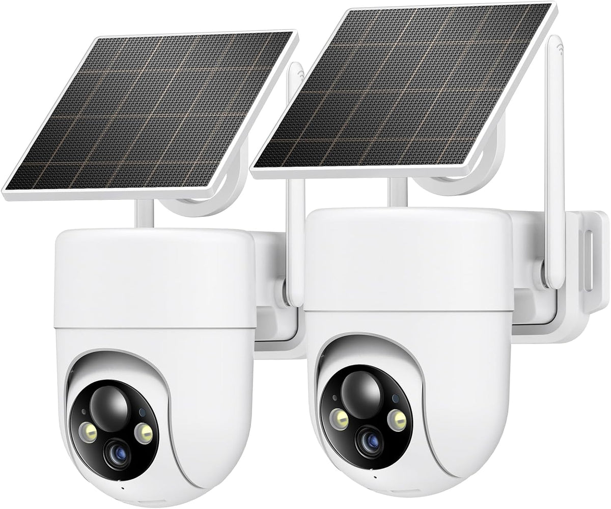 Oculview Cámaras de seguridad solar 2K inalámbricas para exteriores...