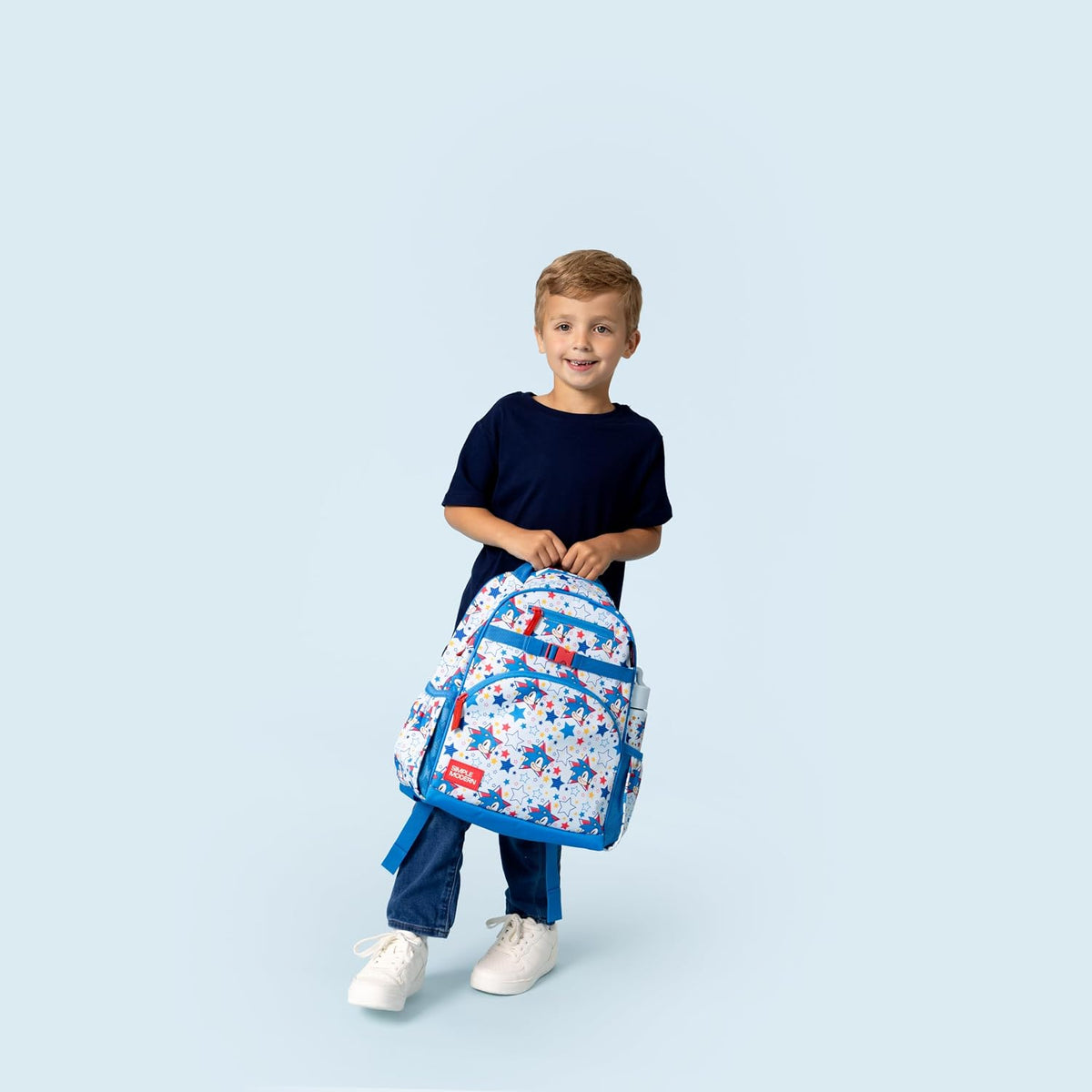 Simple Modern Mochila para niños y niñas escolares, Sonic: Estrella...