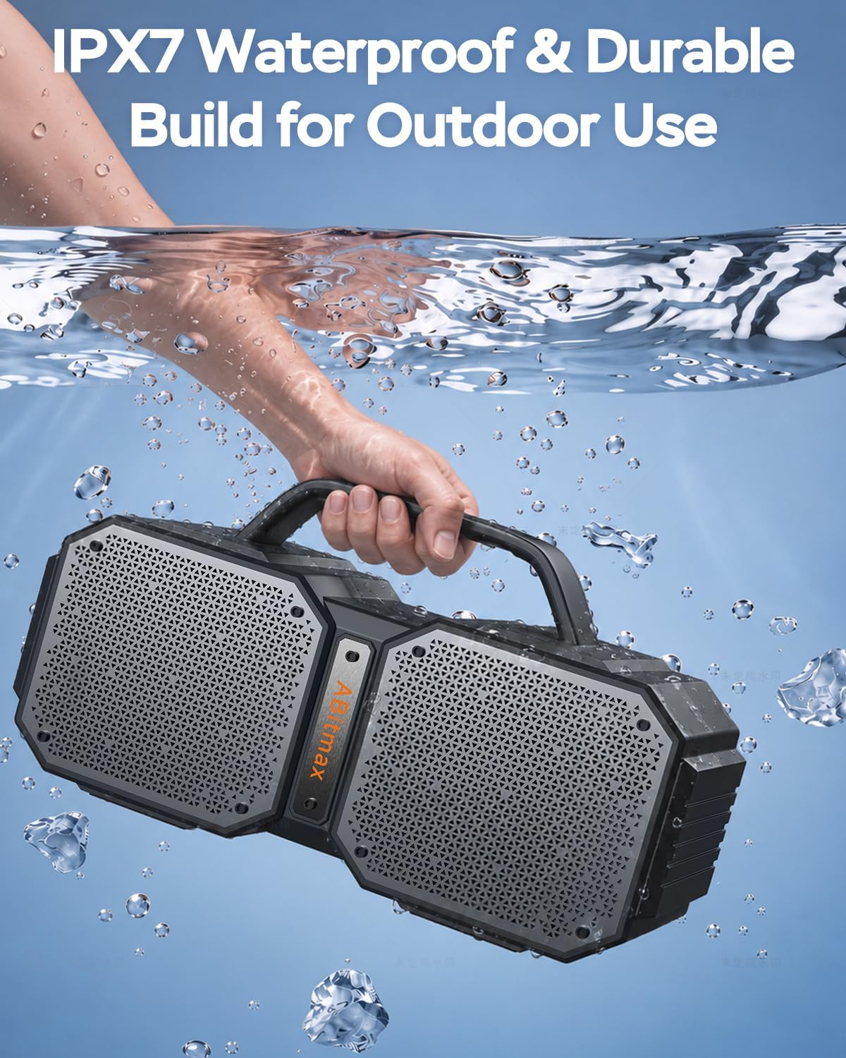 ABitmax Altavoz Bluetooth para exteriores, pico de 90 W, 35 H | Alt...