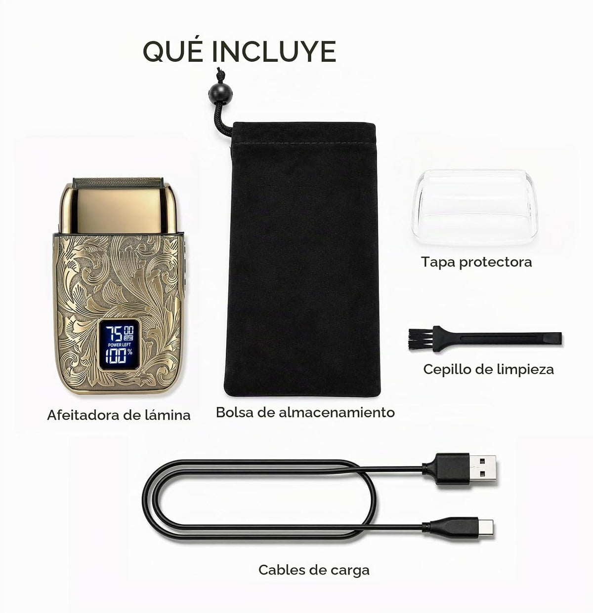 Ufree Afeitadora de lámina para hombres, maquinilla de afeitar eléc...