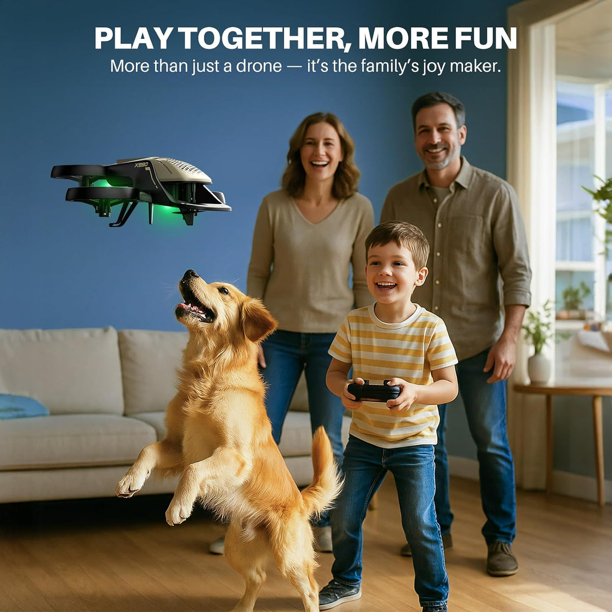 SYMA X990 - Avión RC para niños, acrobacias volando con protector d...
