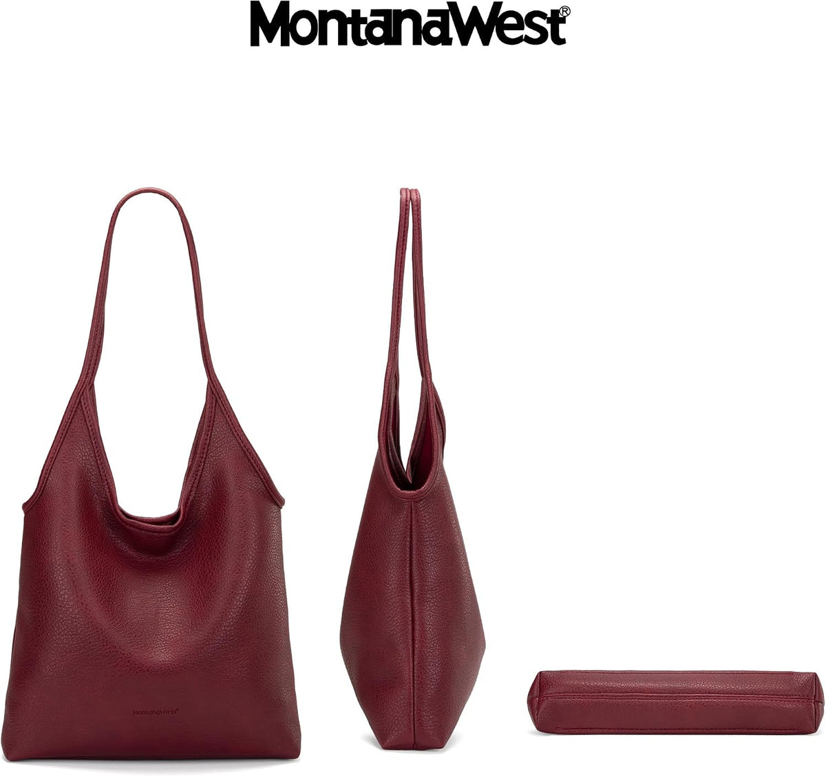 Montana West Bolsos estilo hobo holgados para mujer, bolsos de homb...