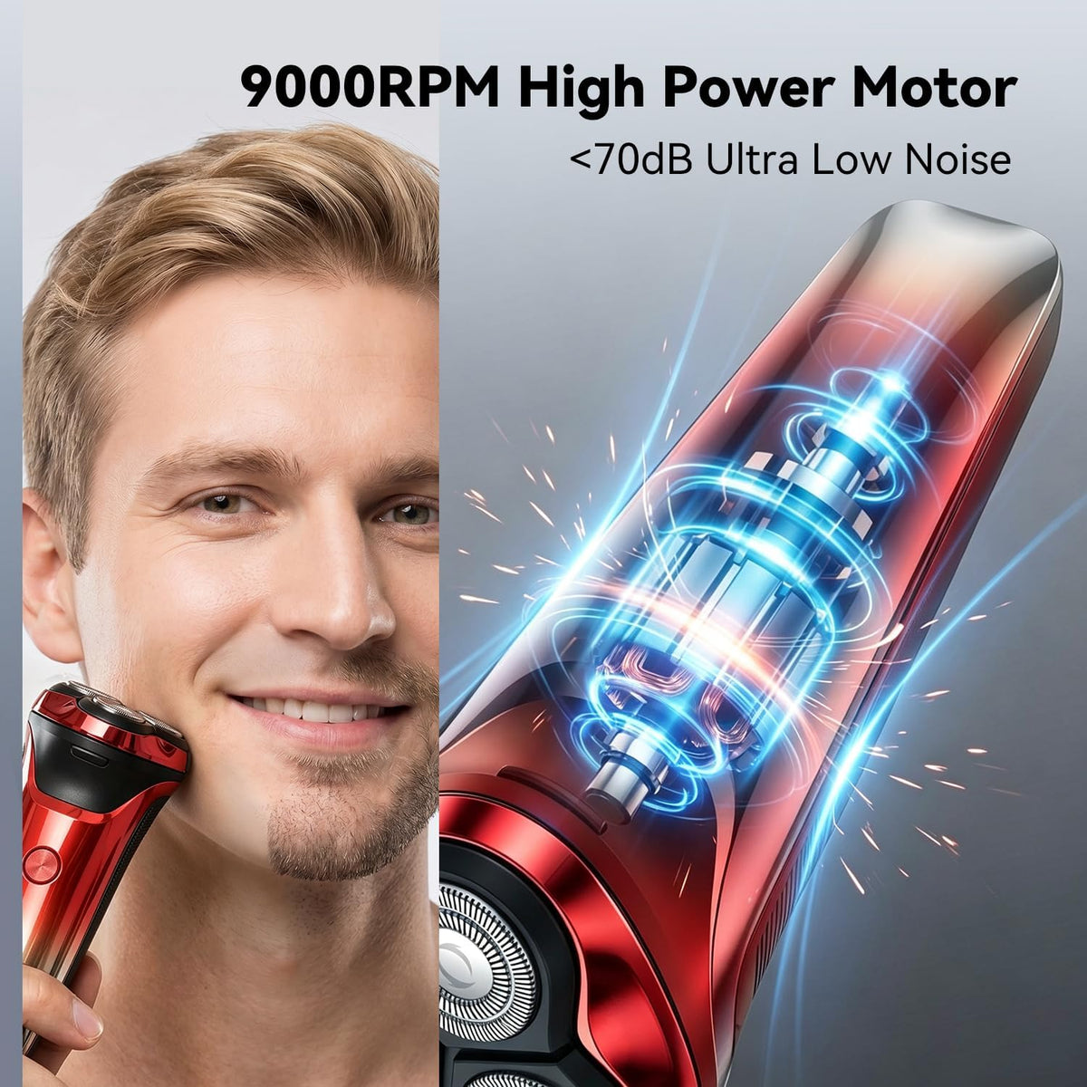 Ordele Maquinilla de afeitar eléctrica para hombres, afeitadora elé...