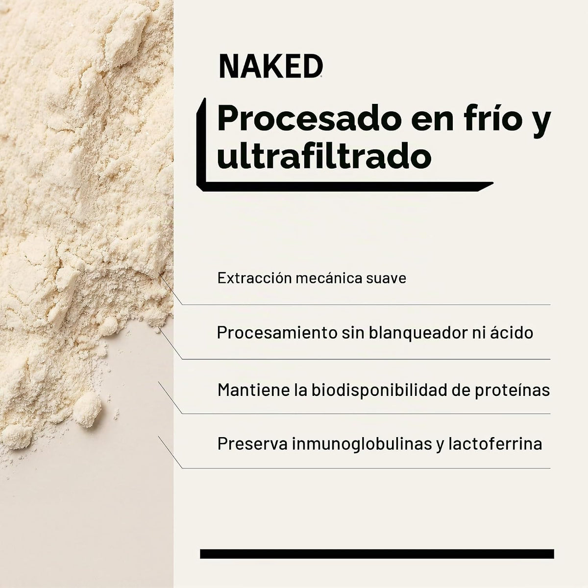NAKED Suero de leche de 1 libra \u2013 Solo 1 ingrediente, polvo de...