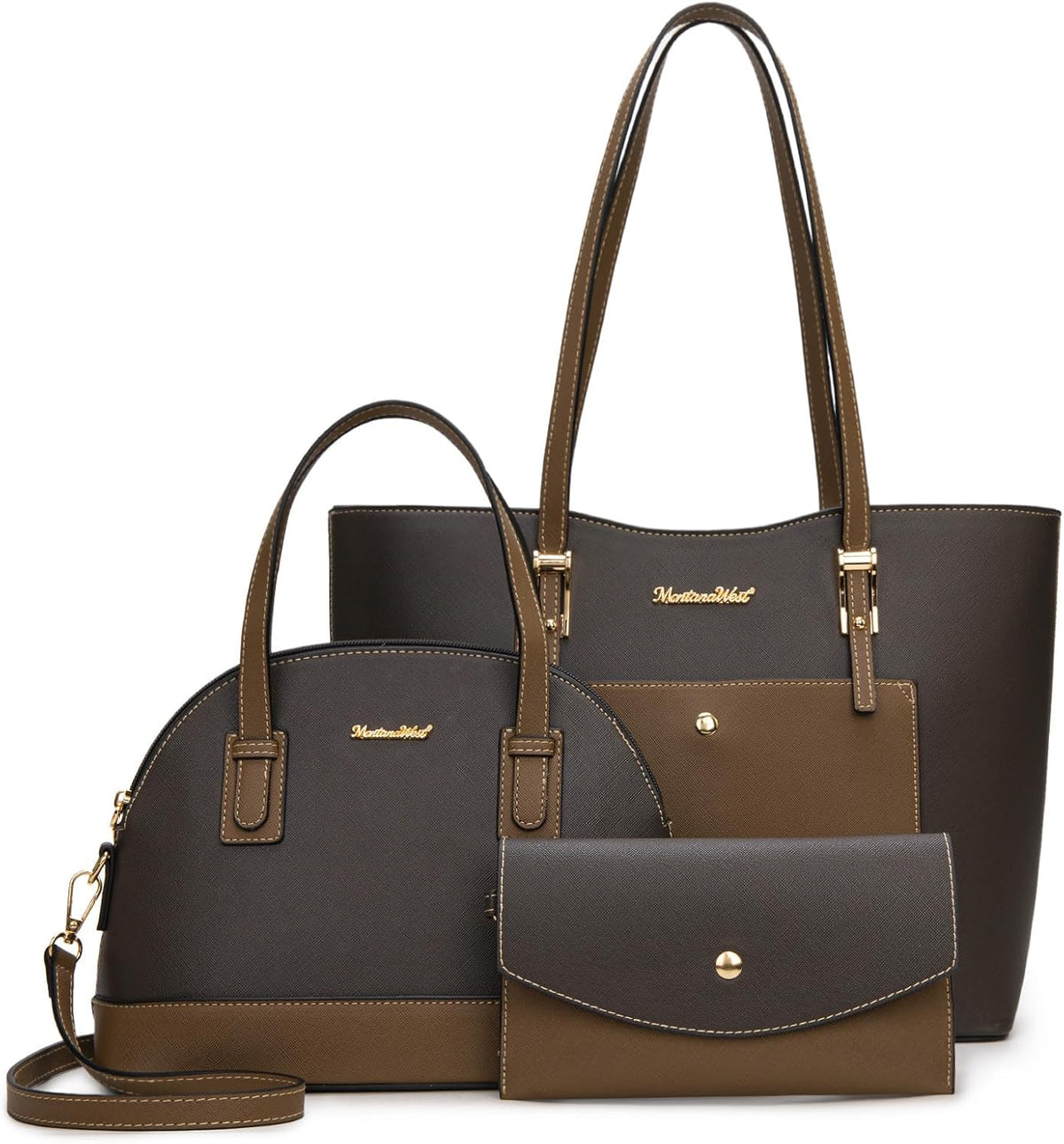 Montana West - Juego de 3 piezas de bolsos para mujer: bolso de man...