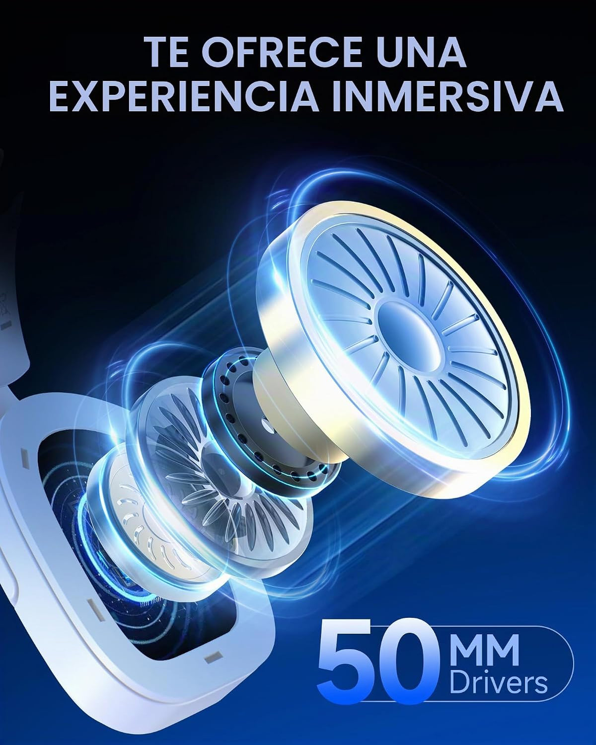 AOC Auriculares inalámbricos para juegos de 2,4 GHz para PS5, PC, S...