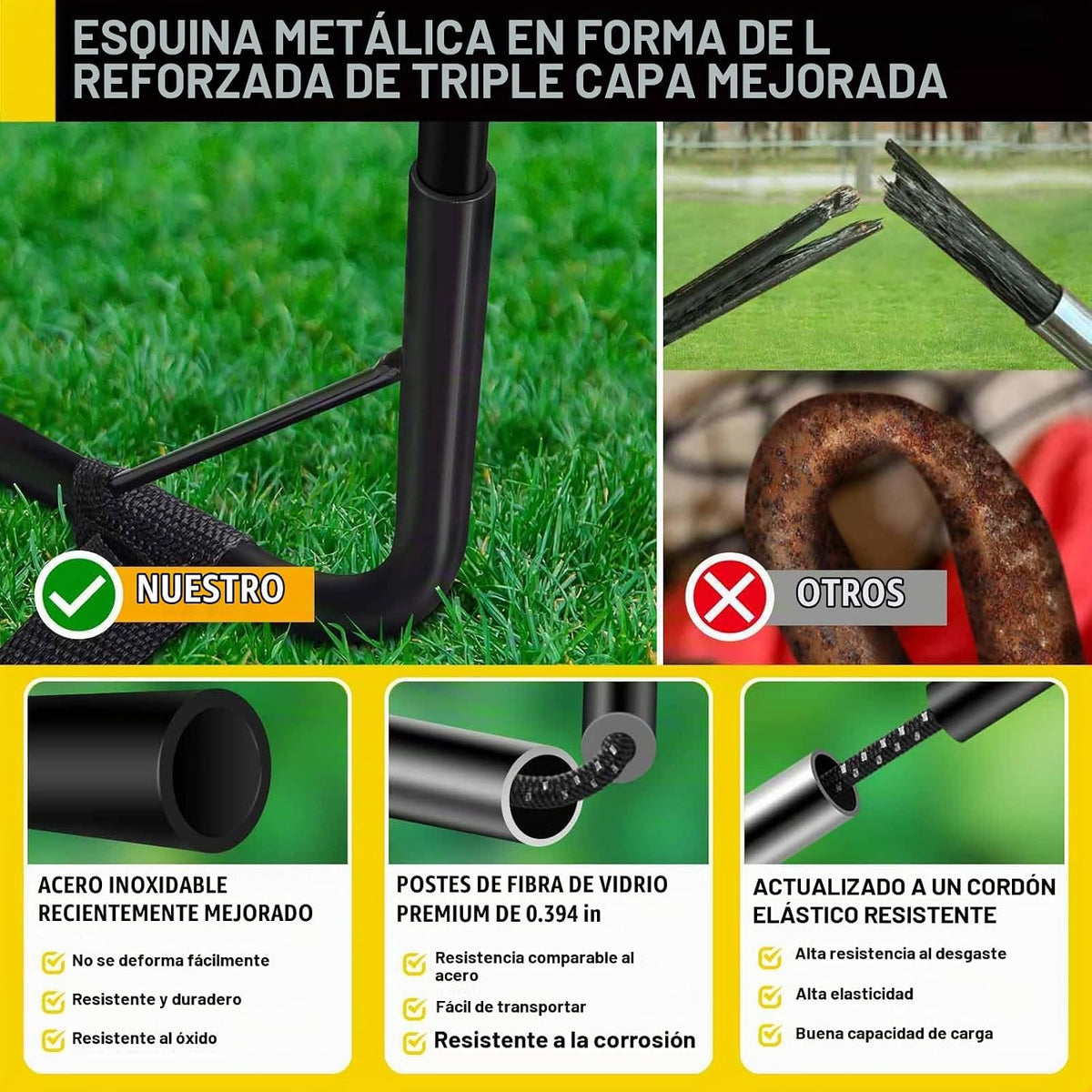 Portería de fútbol, juego de porterías de fútbol para niños para pa...