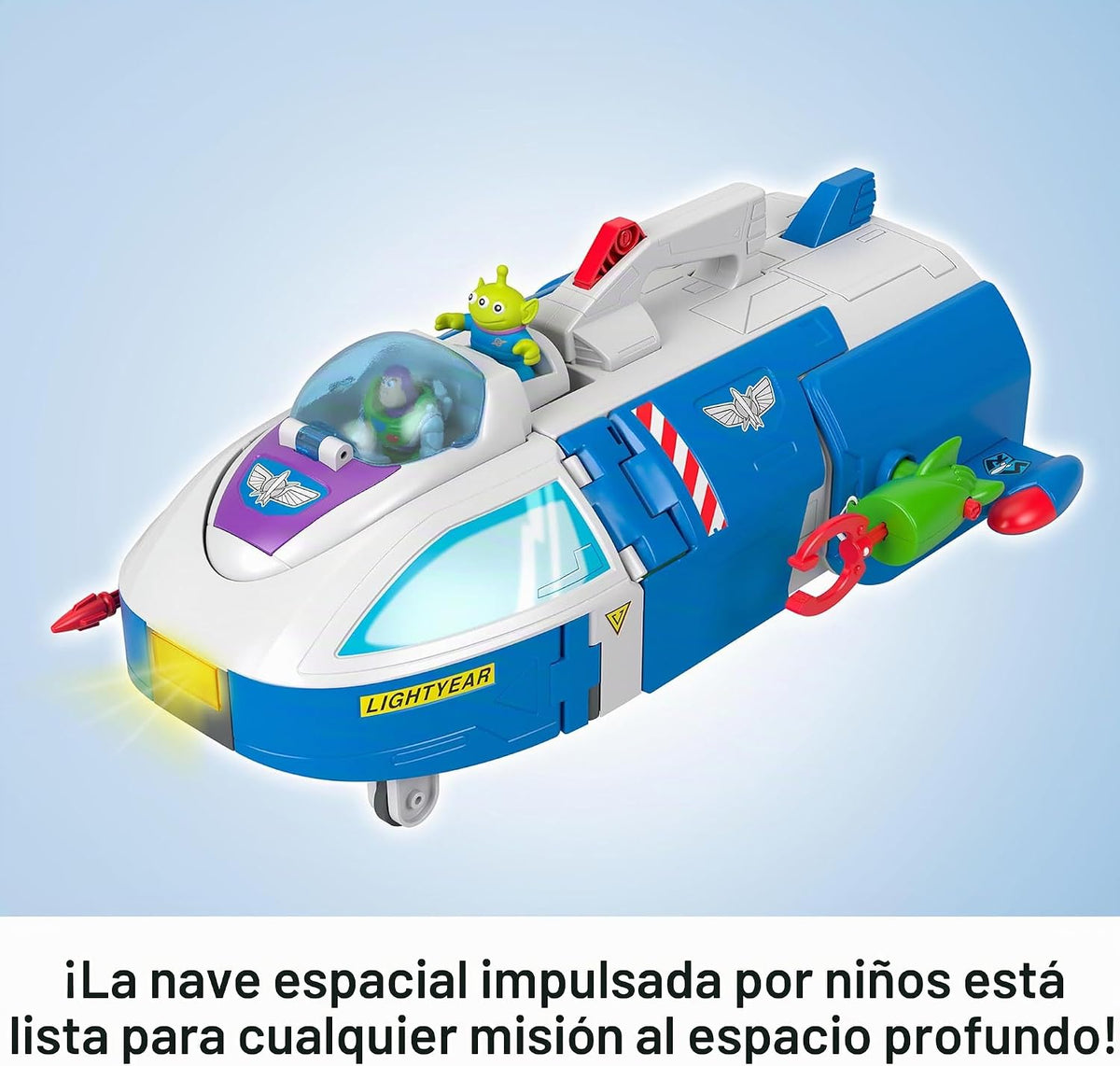 Fisher-Price Imaginext Transforming Buzz Lightyear Ship con figuras...