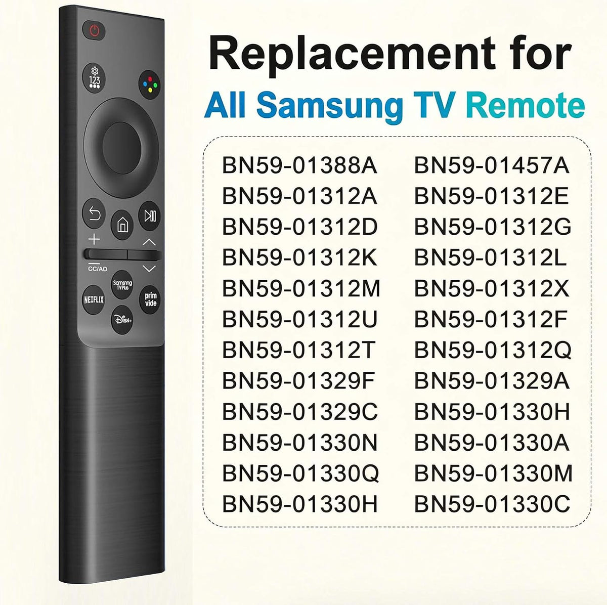 B Brainice - Mando a distancia universal para Samsung Smart TV 2016...