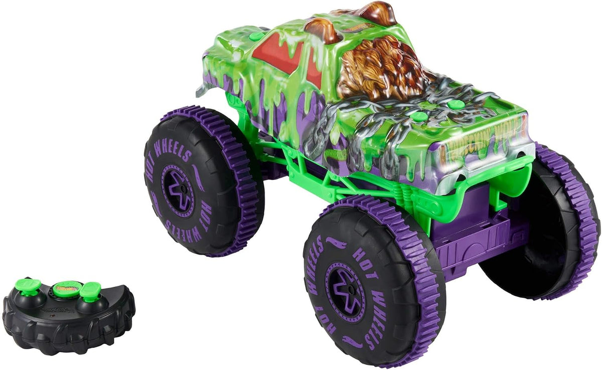 Hot Wheels Monster Trucks Mutant Chaos Wreckin' Wolf Vehículo RC |...