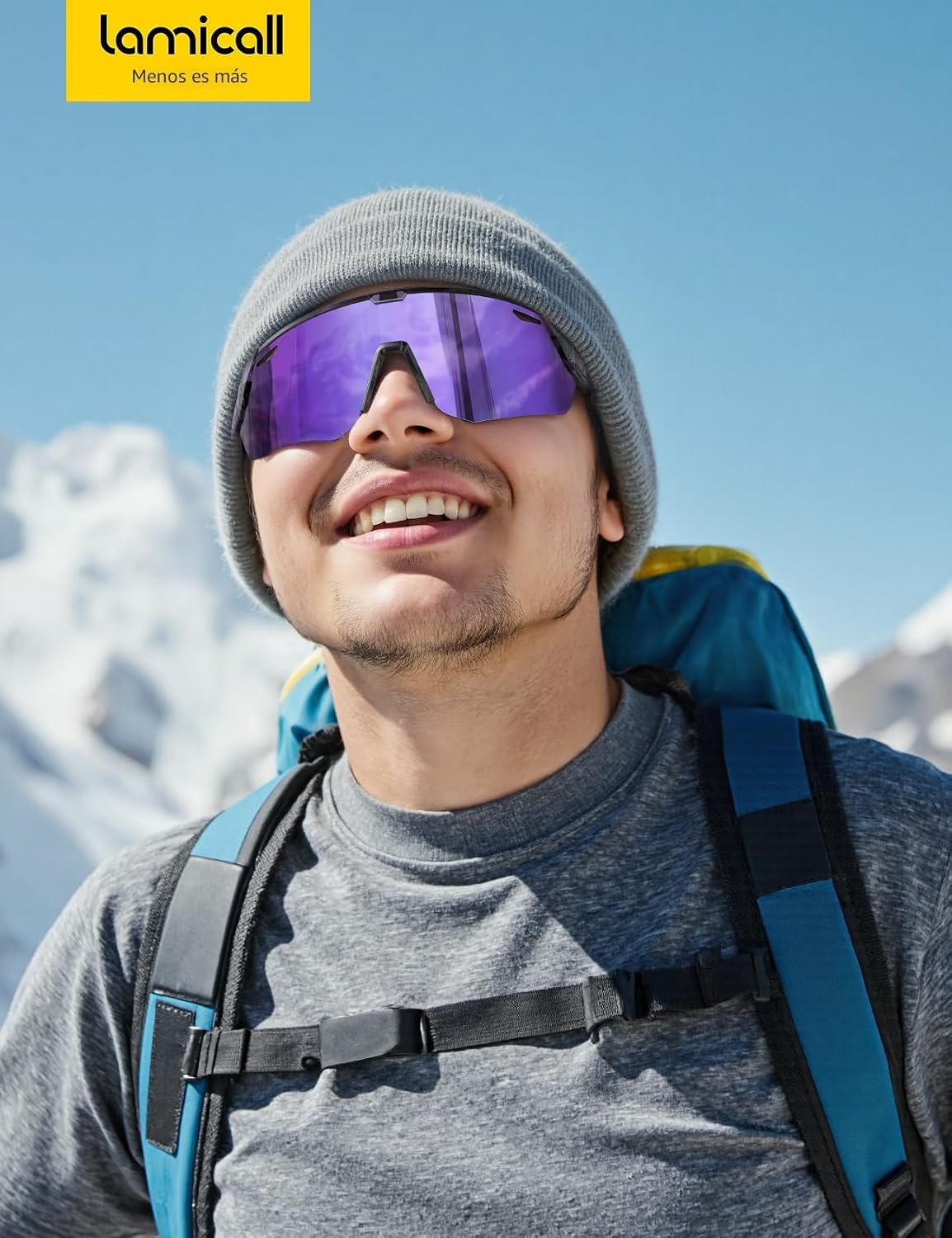 Lamicall Gafas de sol deportivas polarizadas de 0.85 oz para hombre...