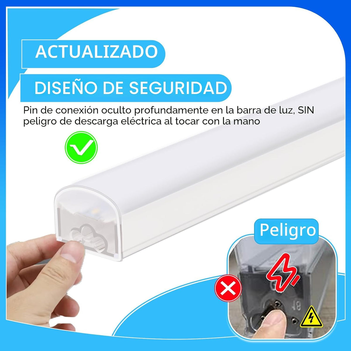 LZHOME Luz LED Hexágono para Garaje: 12700LM Luz para Tienda de Det...