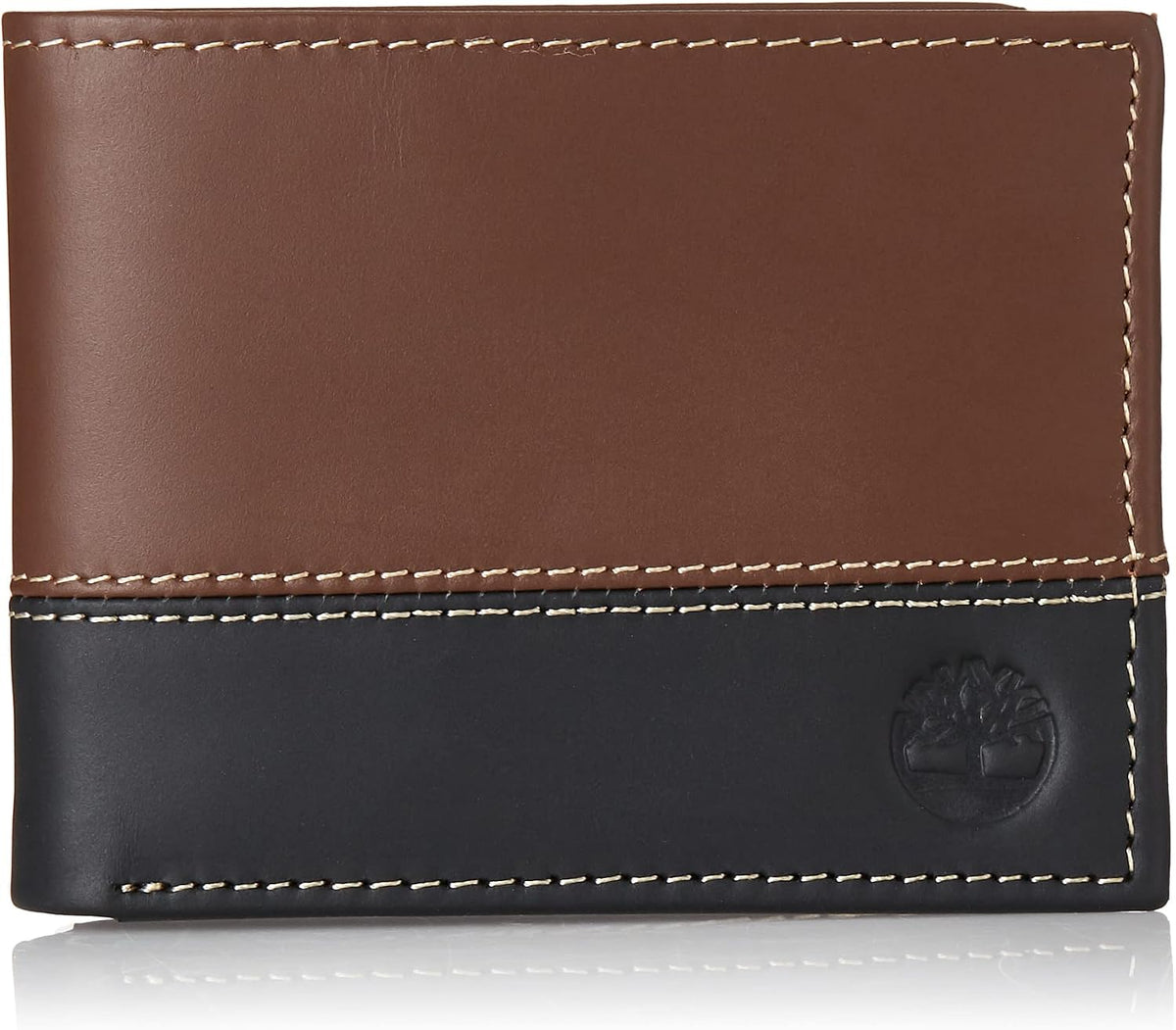 Timberland Billetera plegable de cuero para hombre, color negro\/ma...