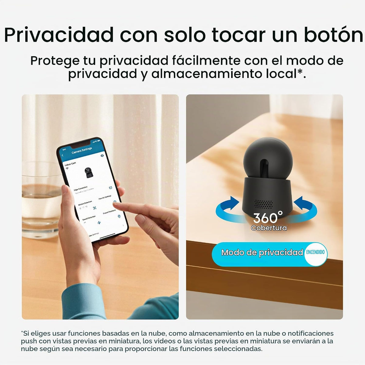 eufy Security Cámara interior 4K E30, panorámica e inclinación | Vi...