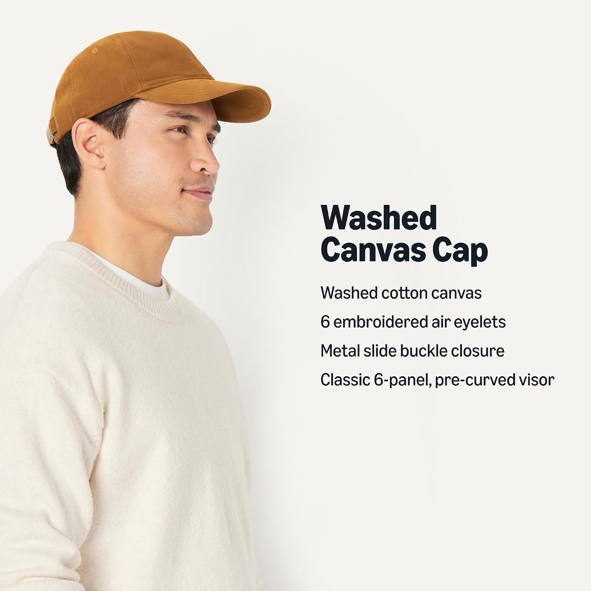 Amazon Essentials Gorra de béisbol de algodón lavado para hombre