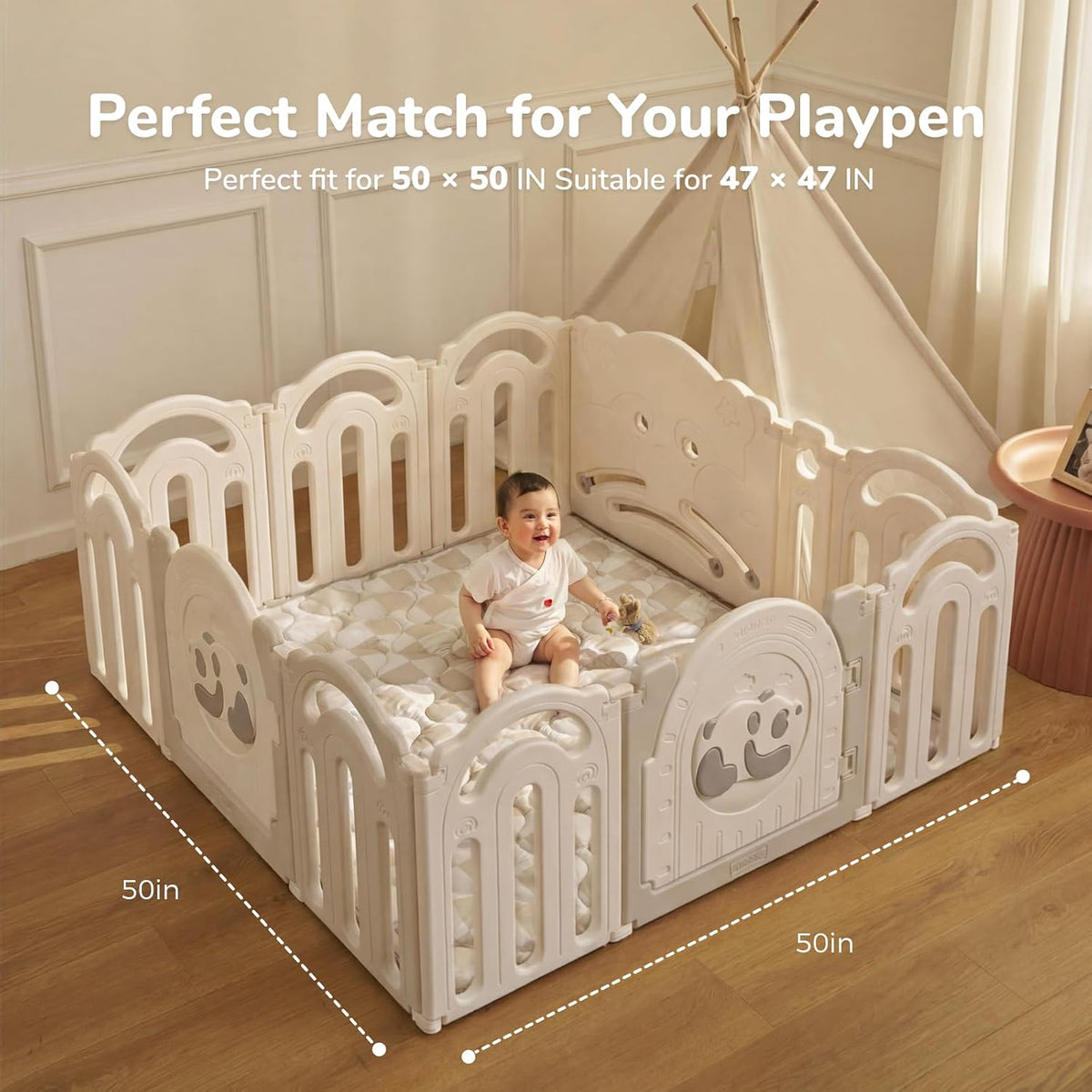 Momcozy Alfombra de juego para bebé para piso, alfombra gruesa de c...