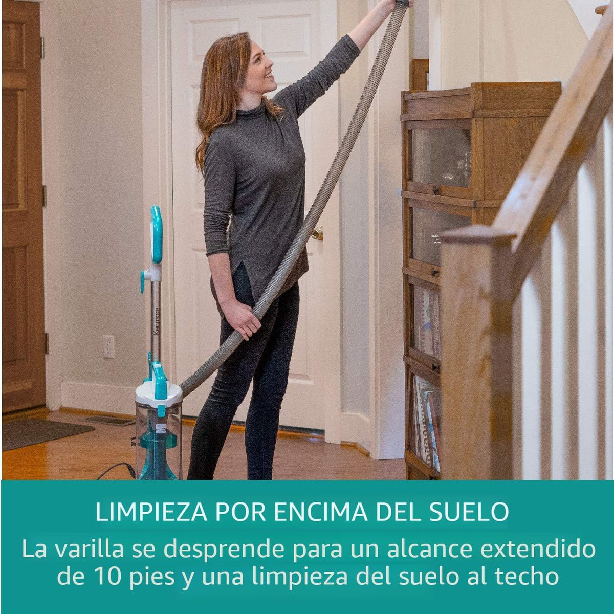 Kenmore Aspiradora vertical sin bolsa, verde, 2 litros DU2012 | Suc...