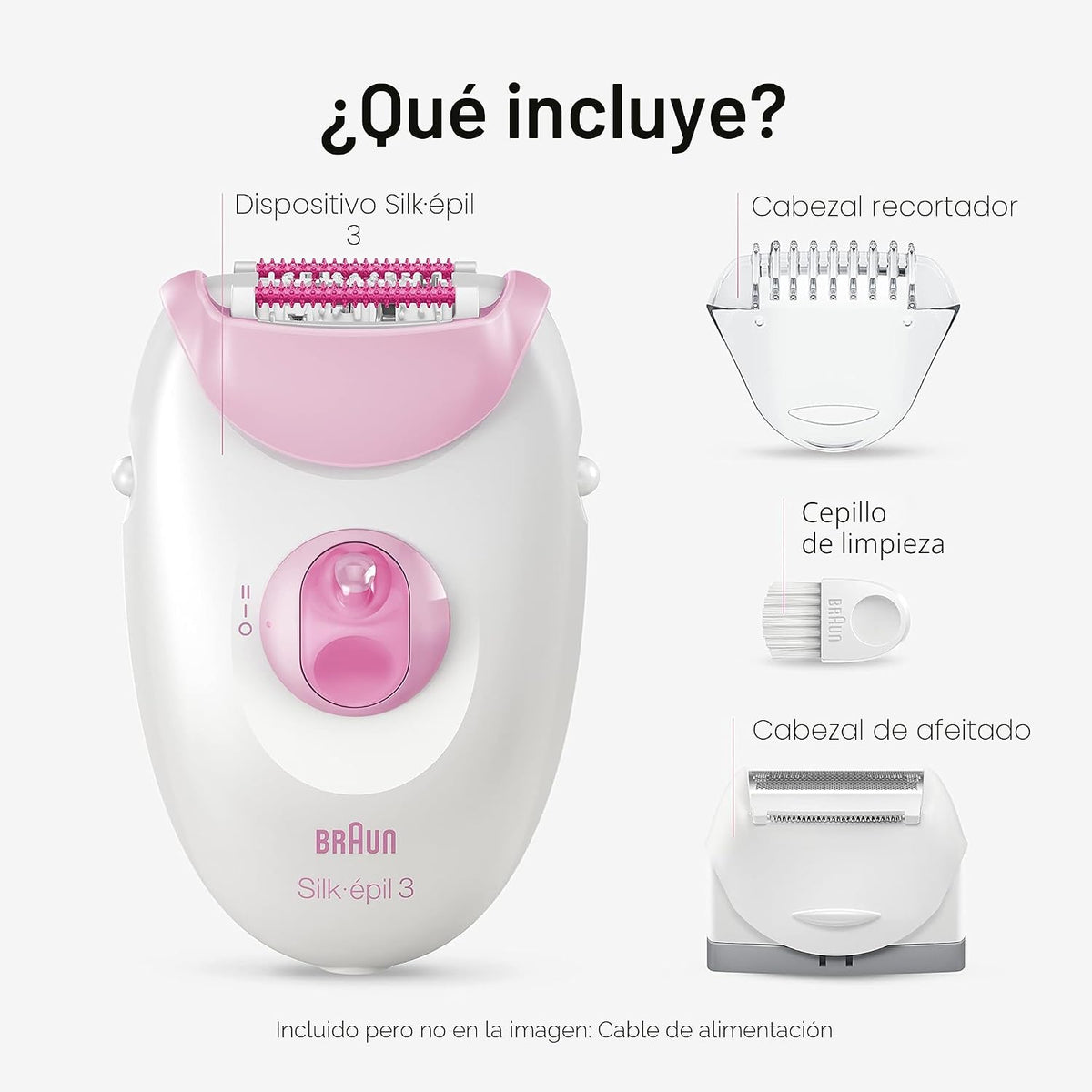 Braun Silk-épil 3 3-270, Depiladora para mujer para depilación de l...