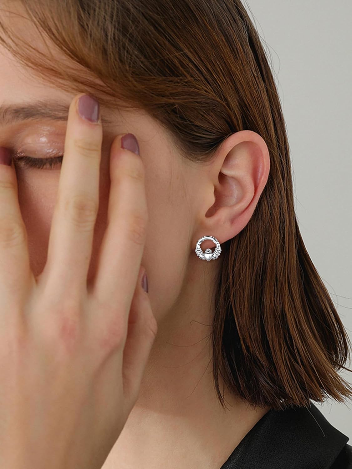 ChicSilver Pendientes celtas para mujer de plata de ley hipoalergén...