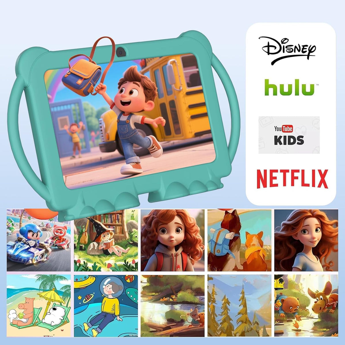 HOTTABLET Tableta para niños Android de 7 pulgadas, 4 GB de RAM 32...