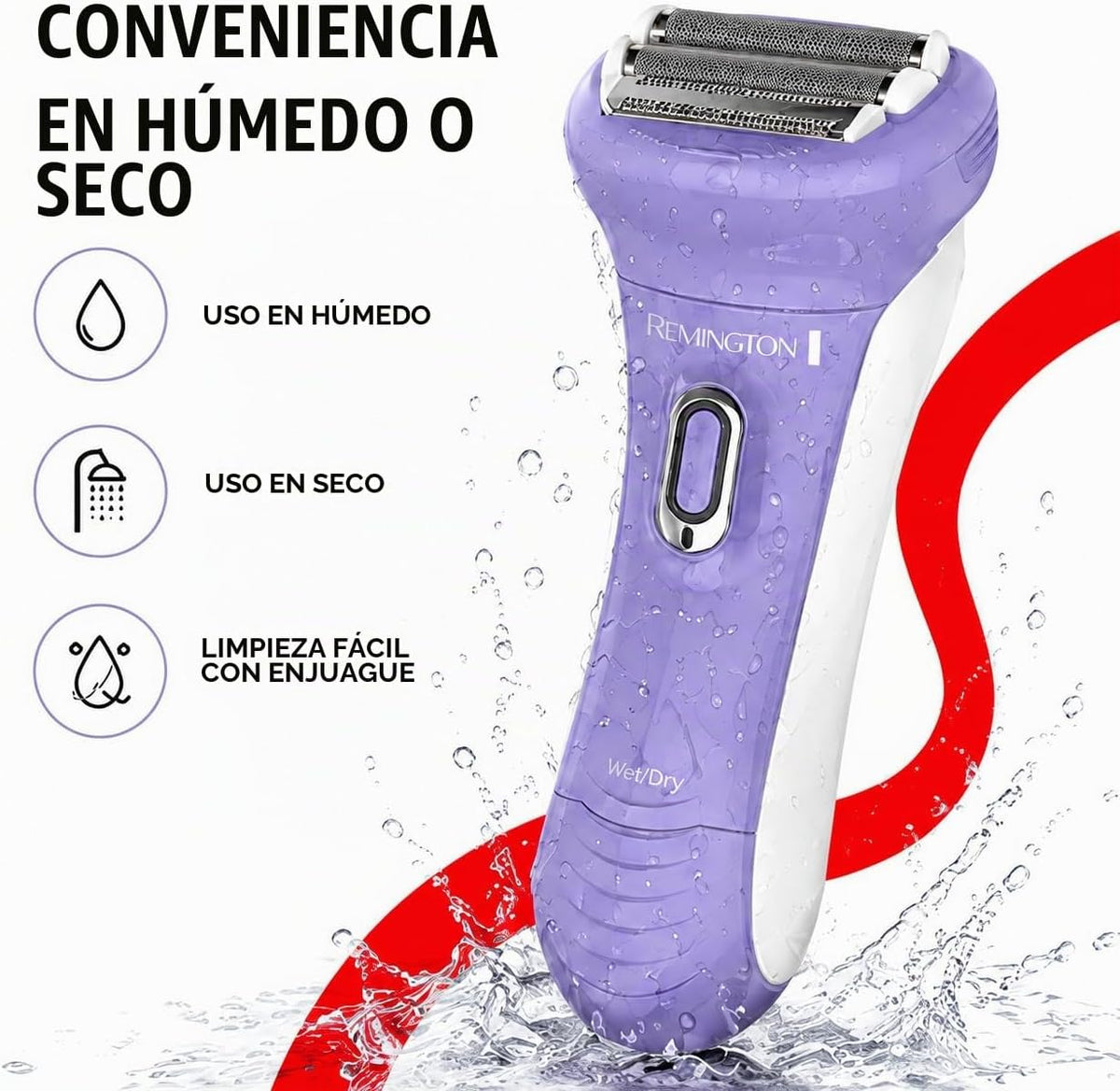 Depiladora eléctrica recargable Remington WDF5030 para dama, para d...