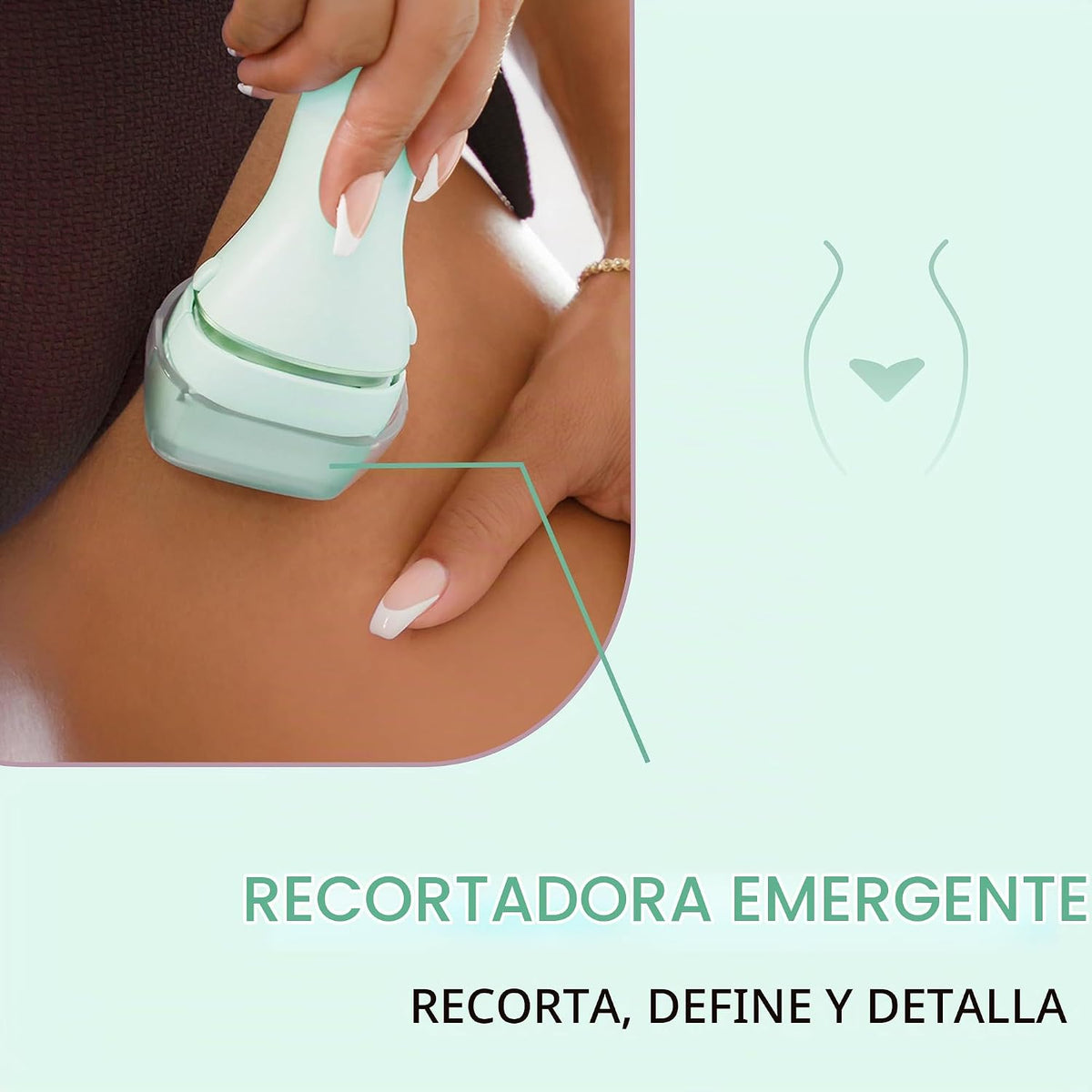 Panasonic Recortadora de bikini para mujer, maquinilla de afeitar e...