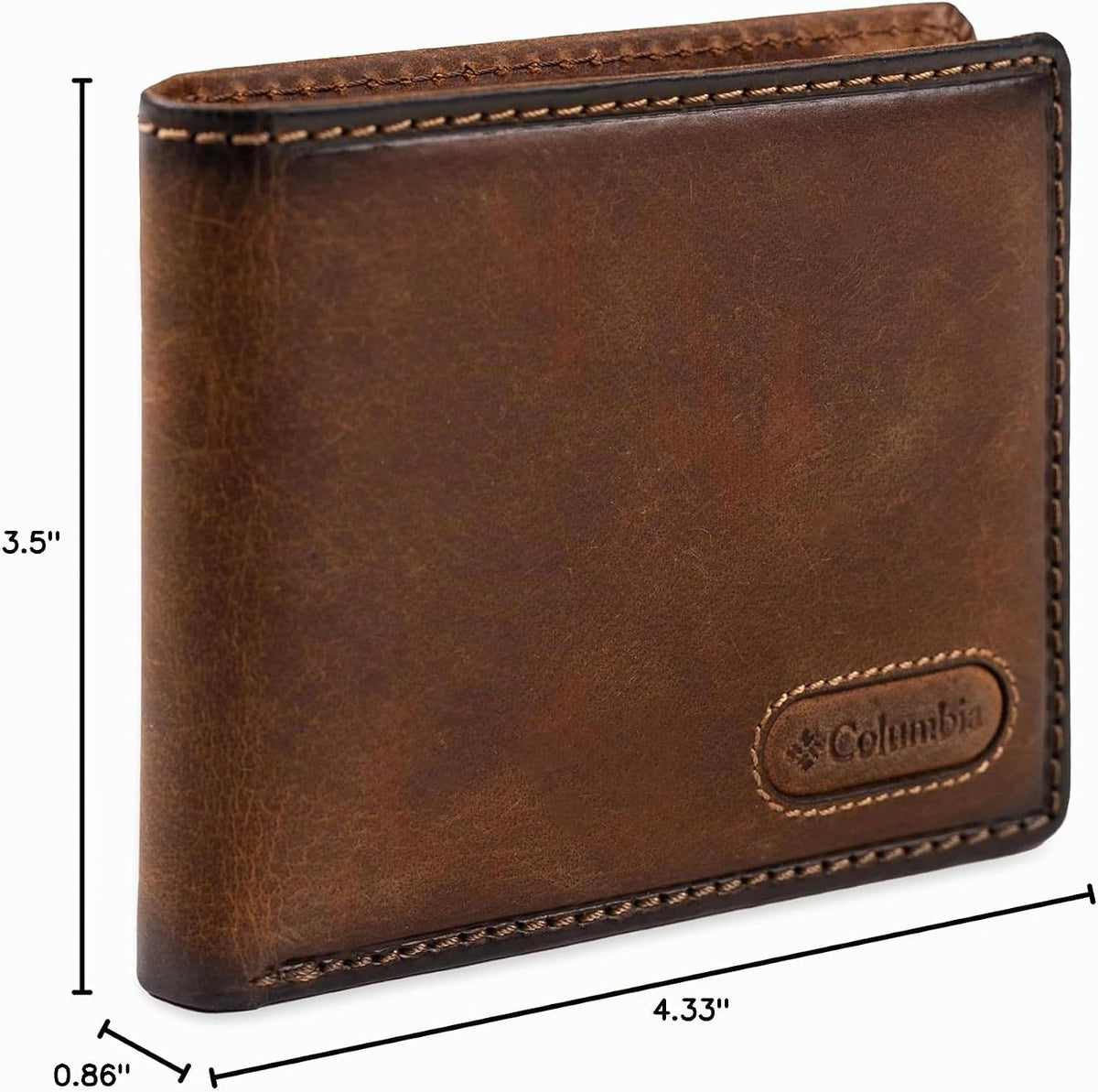 Columbia Billetera plegable delgada RFID para hombre con ventana de...