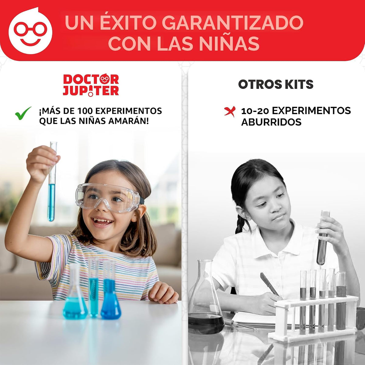 Doctor Jupiter Kit de primeros experimentos científicos para niñas...