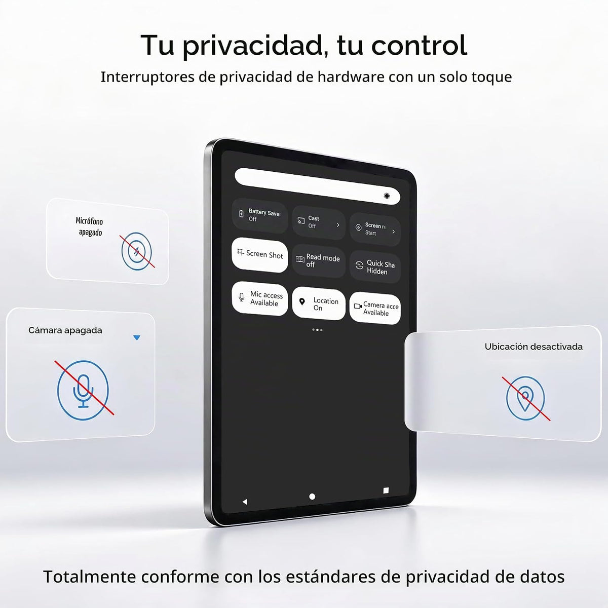 NextCheer Tablet Android 16 de 10.1" con teclado, 30 GB de RAM...