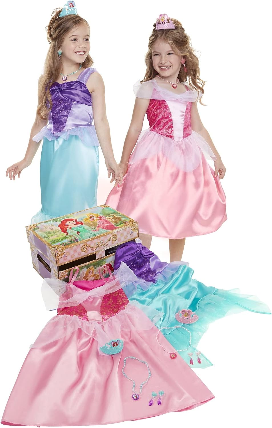 Disney Princess Ariel & Aurora Baúl de Disfraces para Juegos de...