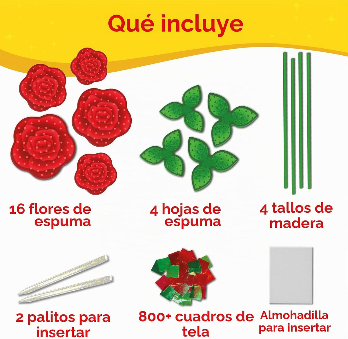 Skillmatics Poke-in Art - Ramo de rosas, kit de manualidades de mad...
