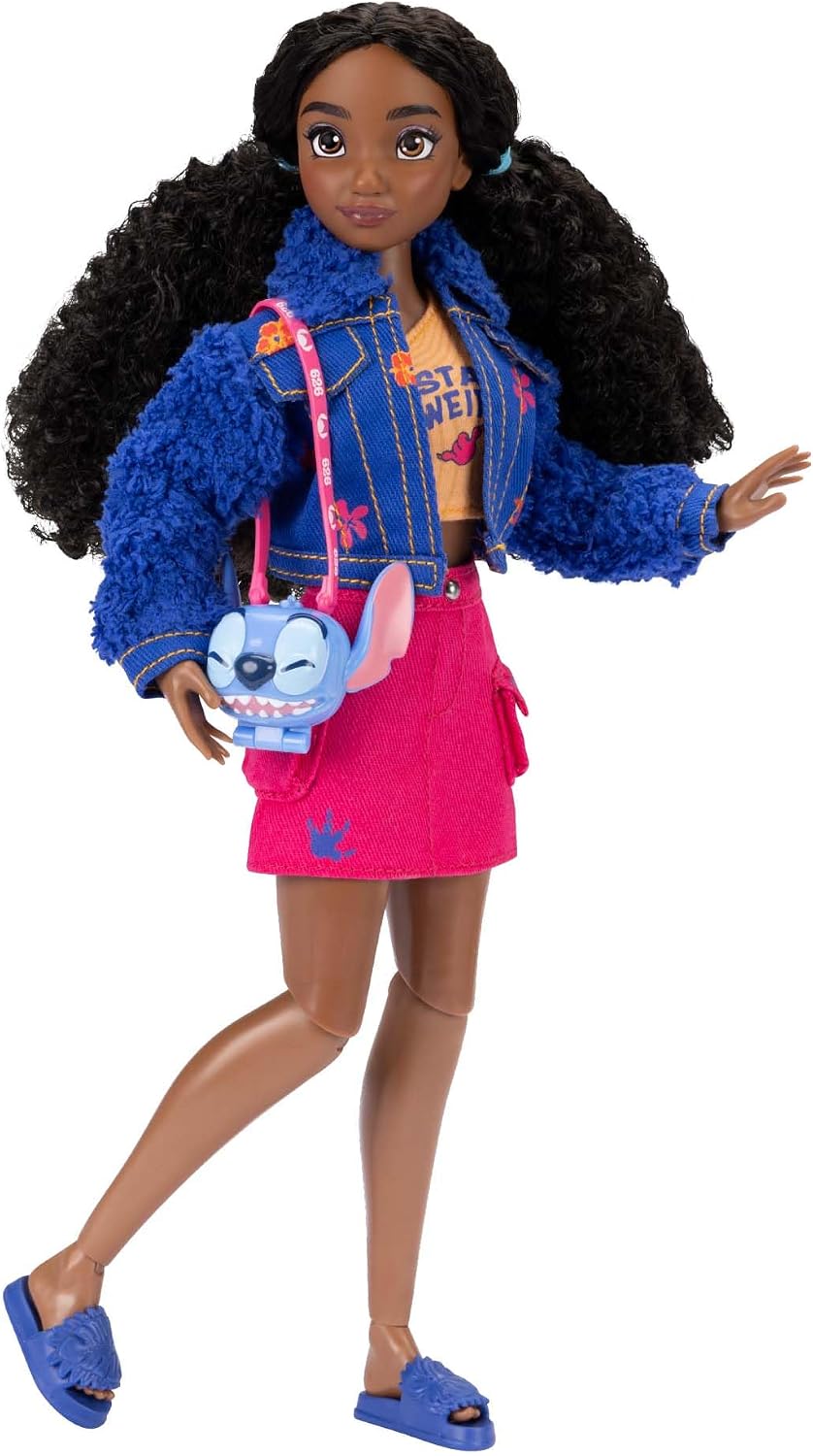Disney ILY 4EVER Muñecas de Moda Cabello Oscuro Stitch 11.5" de...