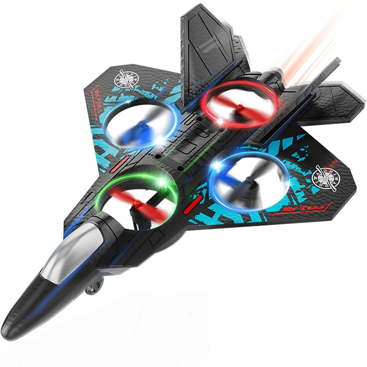 BEZGAR Aviones de control remoto con luces LED para niños y adultos...