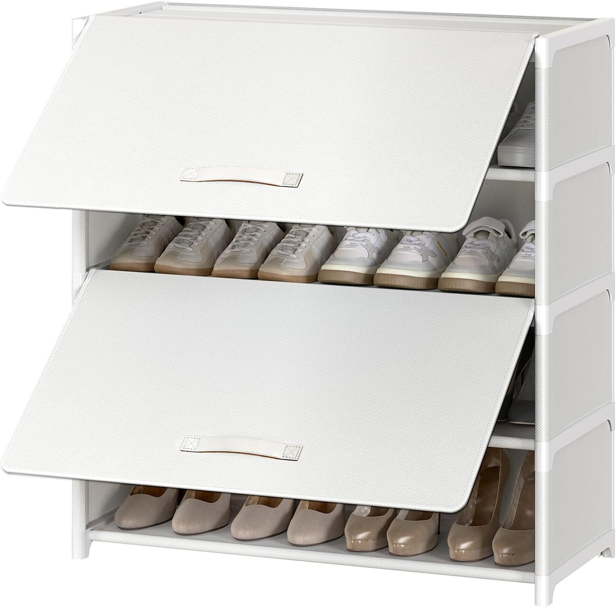UNITSTAGE - Zapatero de 5 niveles con puerta, almacenamiento de 20...