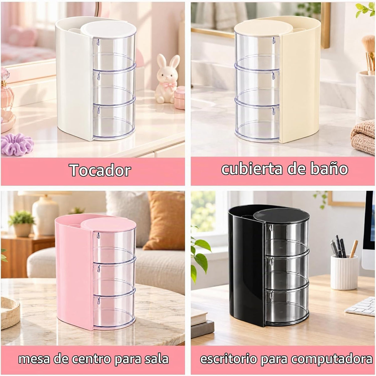 Luscinia - Organizador de accesorios para el cabello con soporte pa...