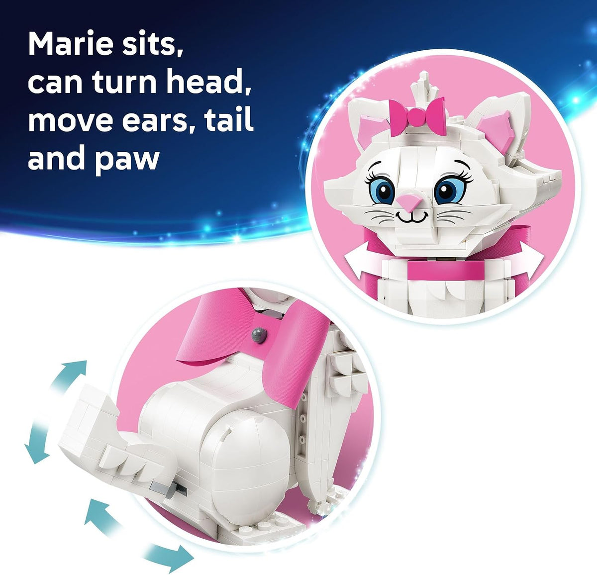 LEGO Disney Los Aristogatos Adorable Marie 43286 | Juguetes de cons...