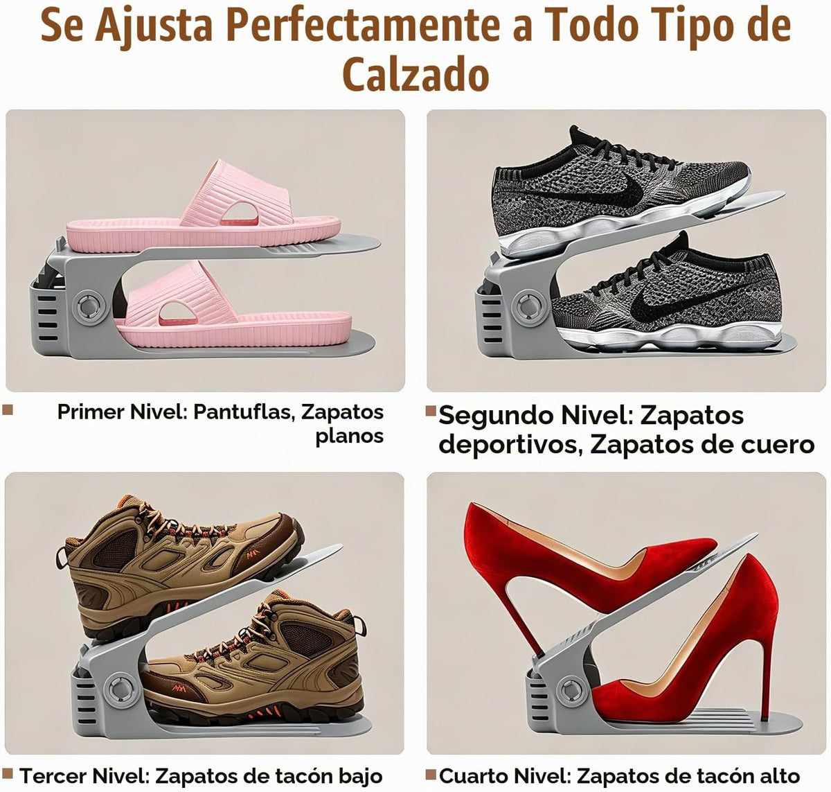 Neprock Organizador de Zapatos para Clóset, Organizador de Almacena...