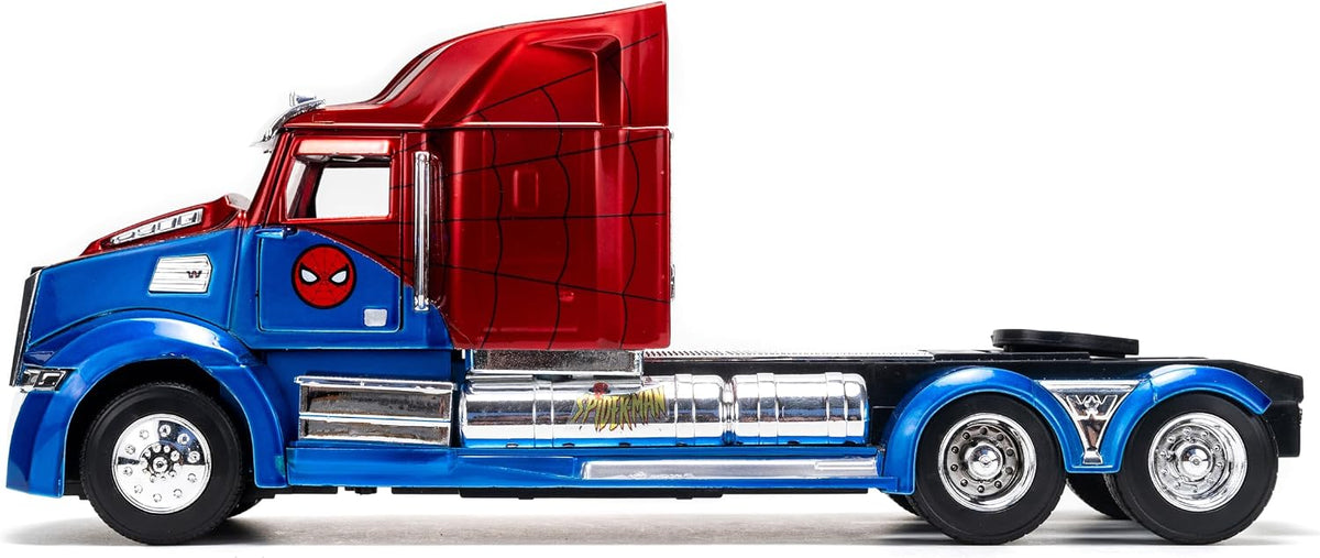 Jada Spider-Man Western Star 5700 XE Big Rig - Vehículo fundido a p...