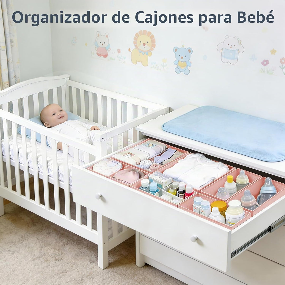 DIMJ Organizador de cajones para ropa, paquete de 26 unidades, orga...