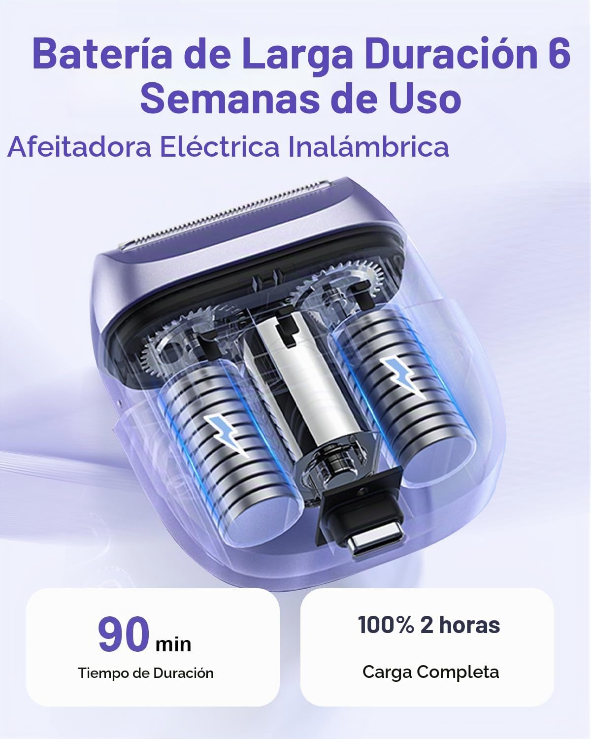 UNIMIKO Afeitadora eléctrica para mujer, impermeable, mini maquinil...
