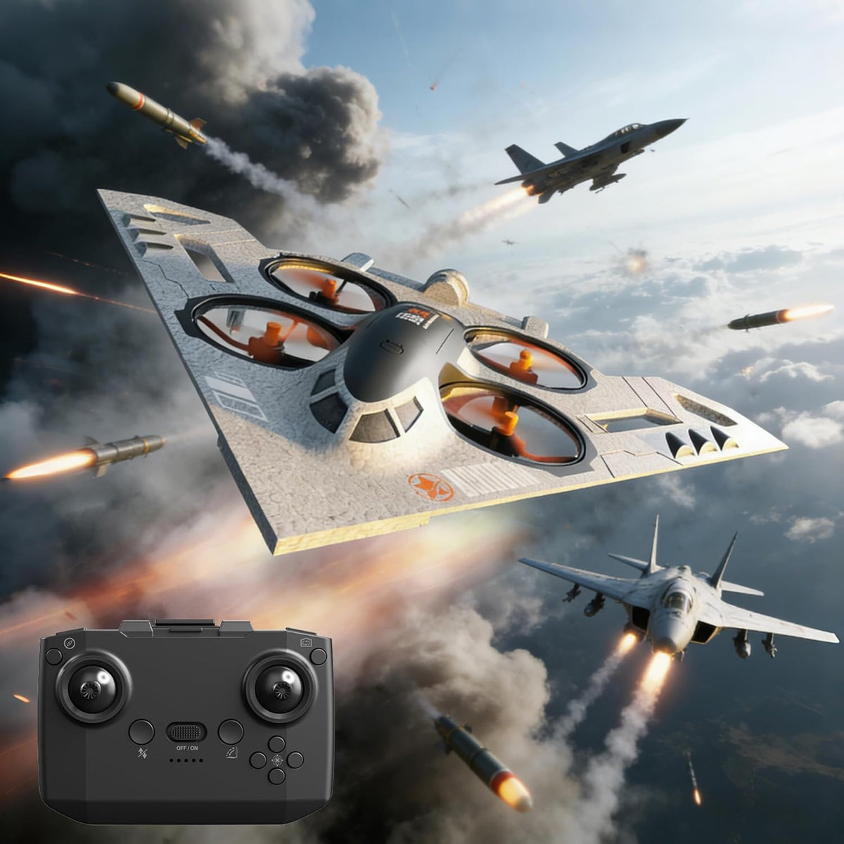 Virellia Drone RC 3 en 1 para Land Sea Air, avión de control remoto...