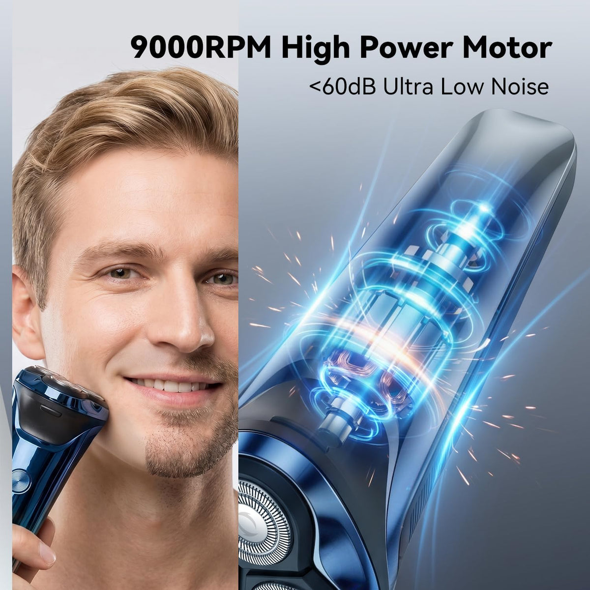Ordele Maquinilla de afeitar eléctrica para hombres, afeitadora elé...