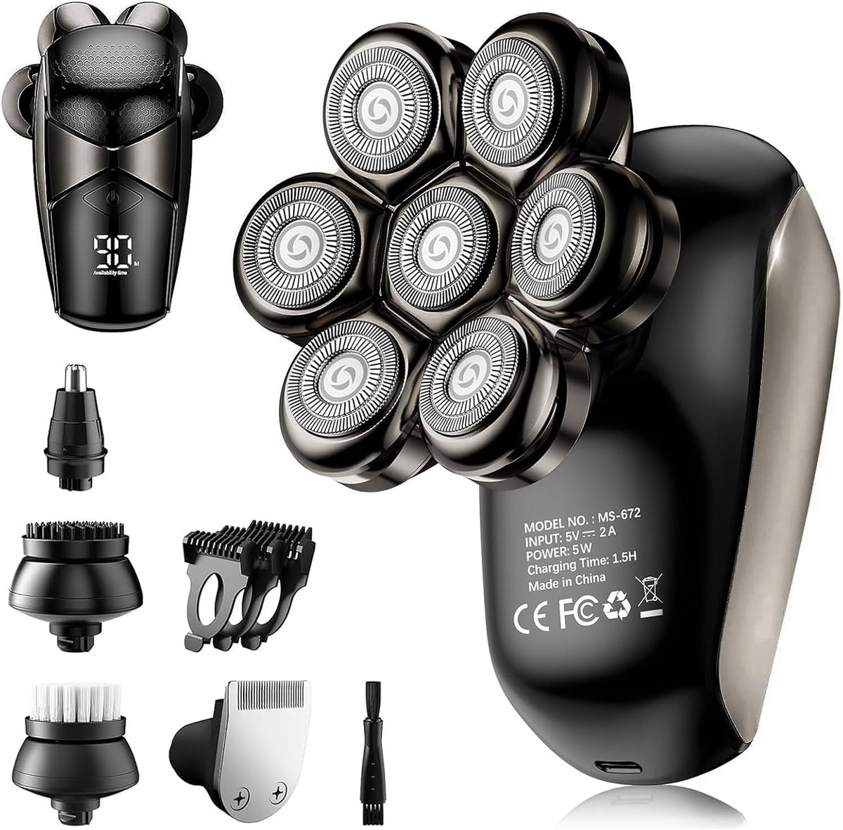 SHPAVVER - Afeitadoras de cabeza para hombres calvos: maquinilla de...