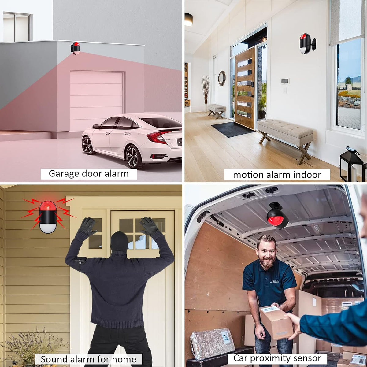 Alarma de sensor de movimiento en interiores: alarma de detector de...