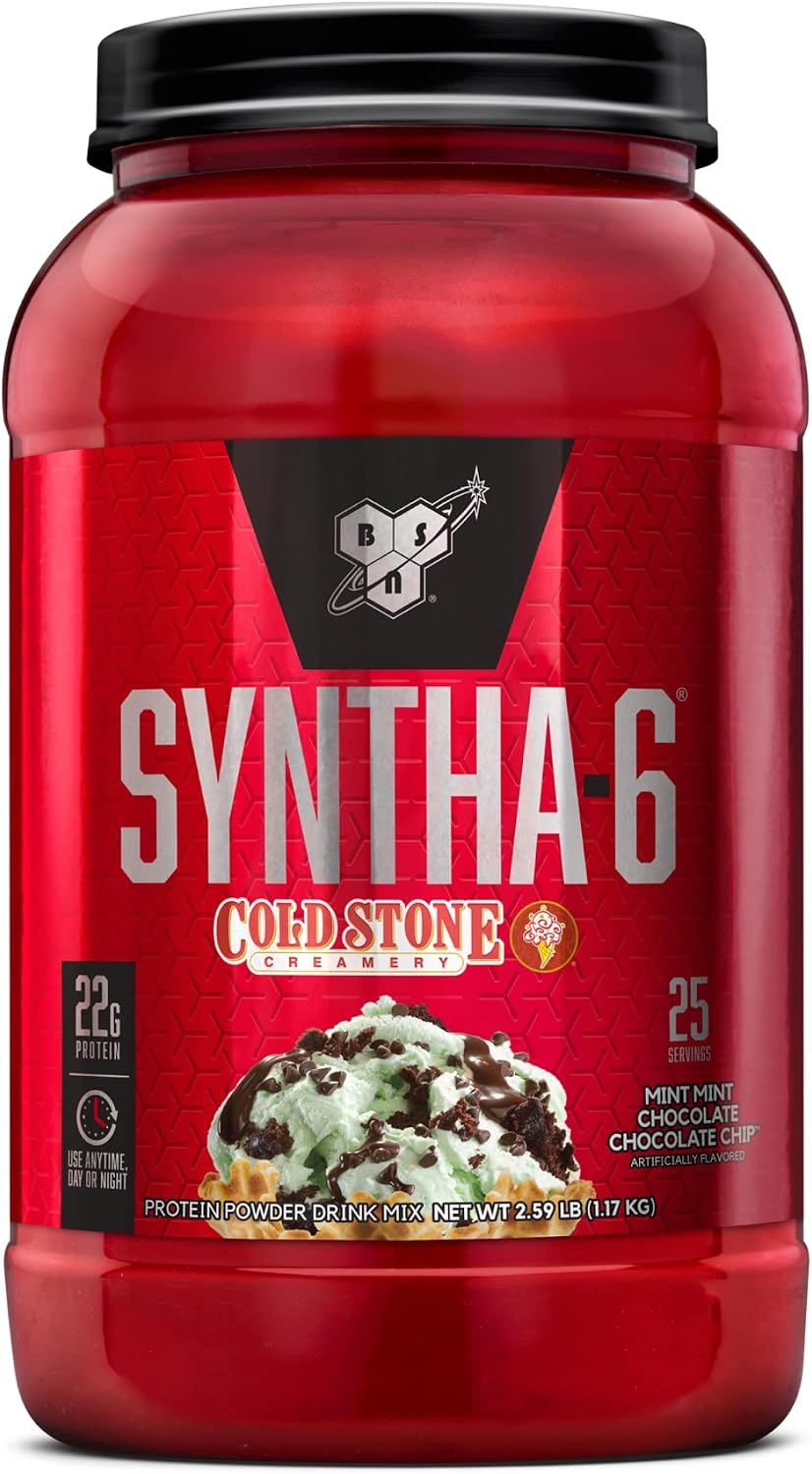 BSN Syntha-6 Proteína de suero en polvo, sabor Cold Stone Creamery...
