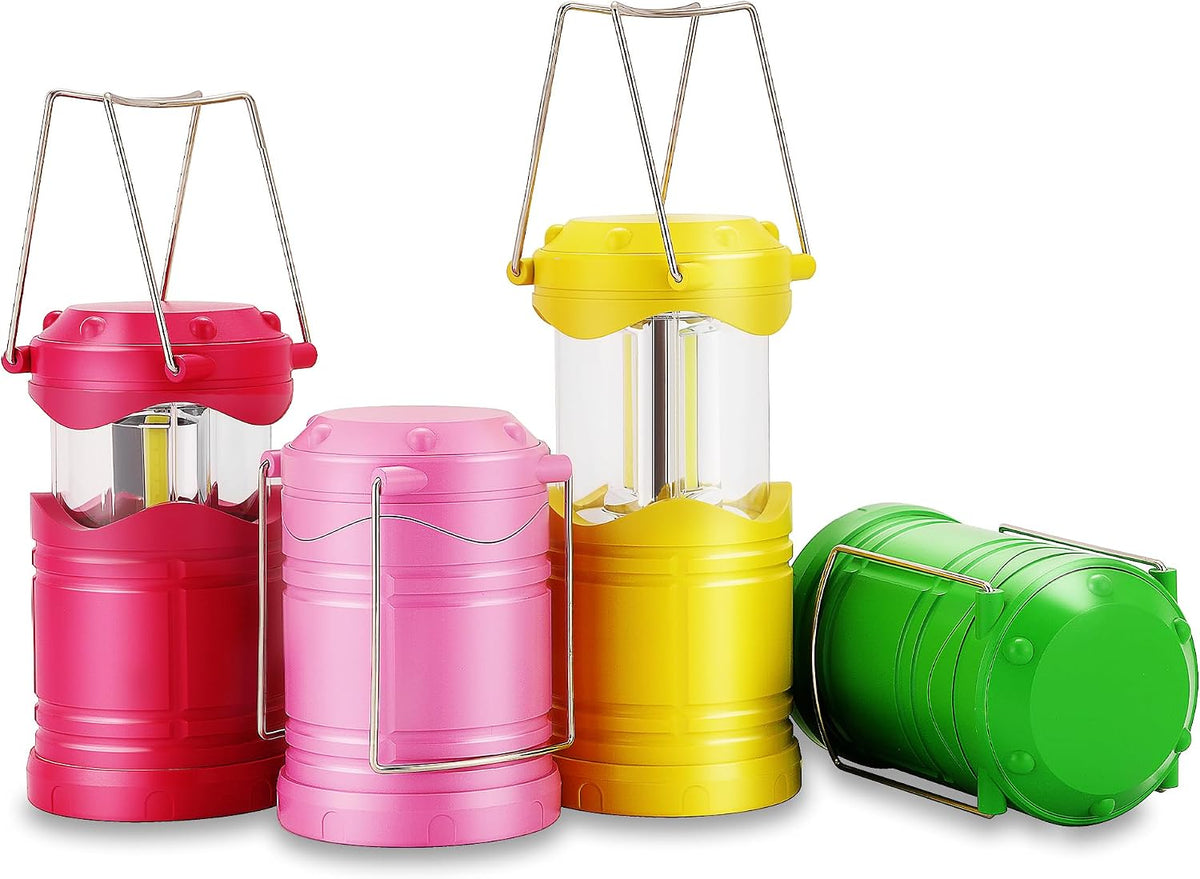 Lichamp Linterna LED de camping, paquete de 4 linternas alimentadas...