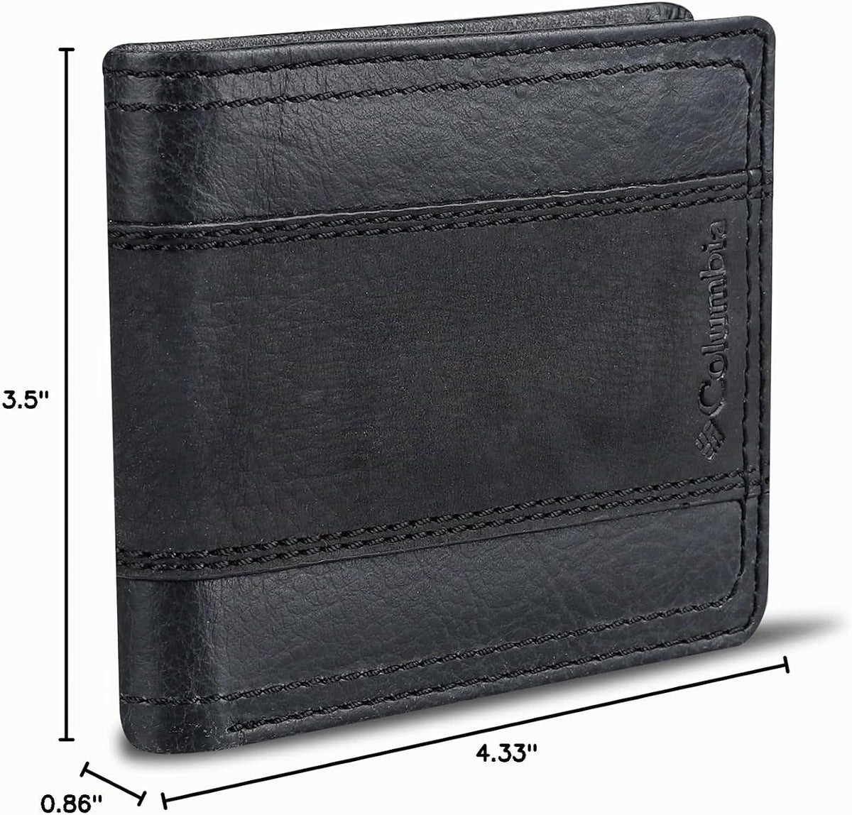 Columbia Billetera plegable delgada RFID para hombre con ventana de...