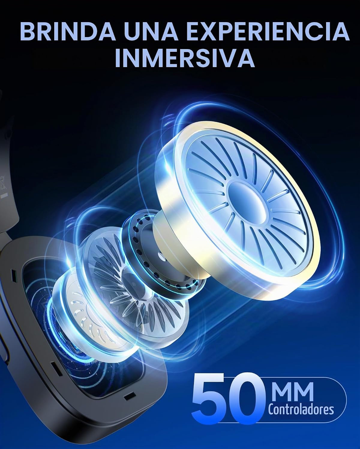 AOC Auriculares inalámbricos para juegos de 2,4 GHz para PS5, PC, S...