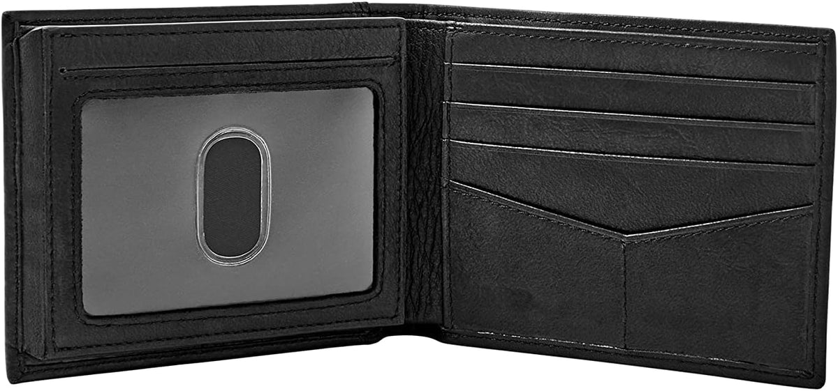Fossil Ingram - Cartera de piel con bloqueo RFID, plegable, con ide...